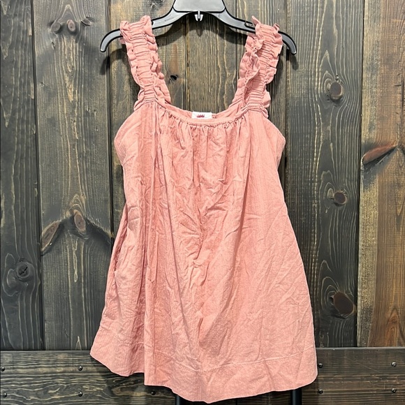 Talulah Romper Dress M Ruffle Sleeves Square Neck Boho Mini Feminine Textured - Picture 1 of 11